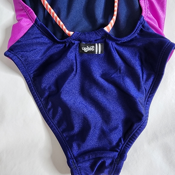 Dolfin Uglies Competition Swimsuit One Piece Revibe Hi-Shine Indigo Size 28 NWT - Picture 8 of 16